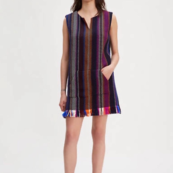 Levi's Dresses & Skirts - Levi’s Made and Crafted Blanket Dress Fringe